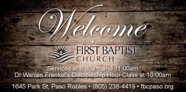 welcome2 – 1 – First Baptist Church Paso Robles